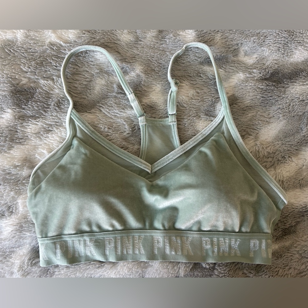 PINK Victoria's Secret Sea Foam Green Bralette
